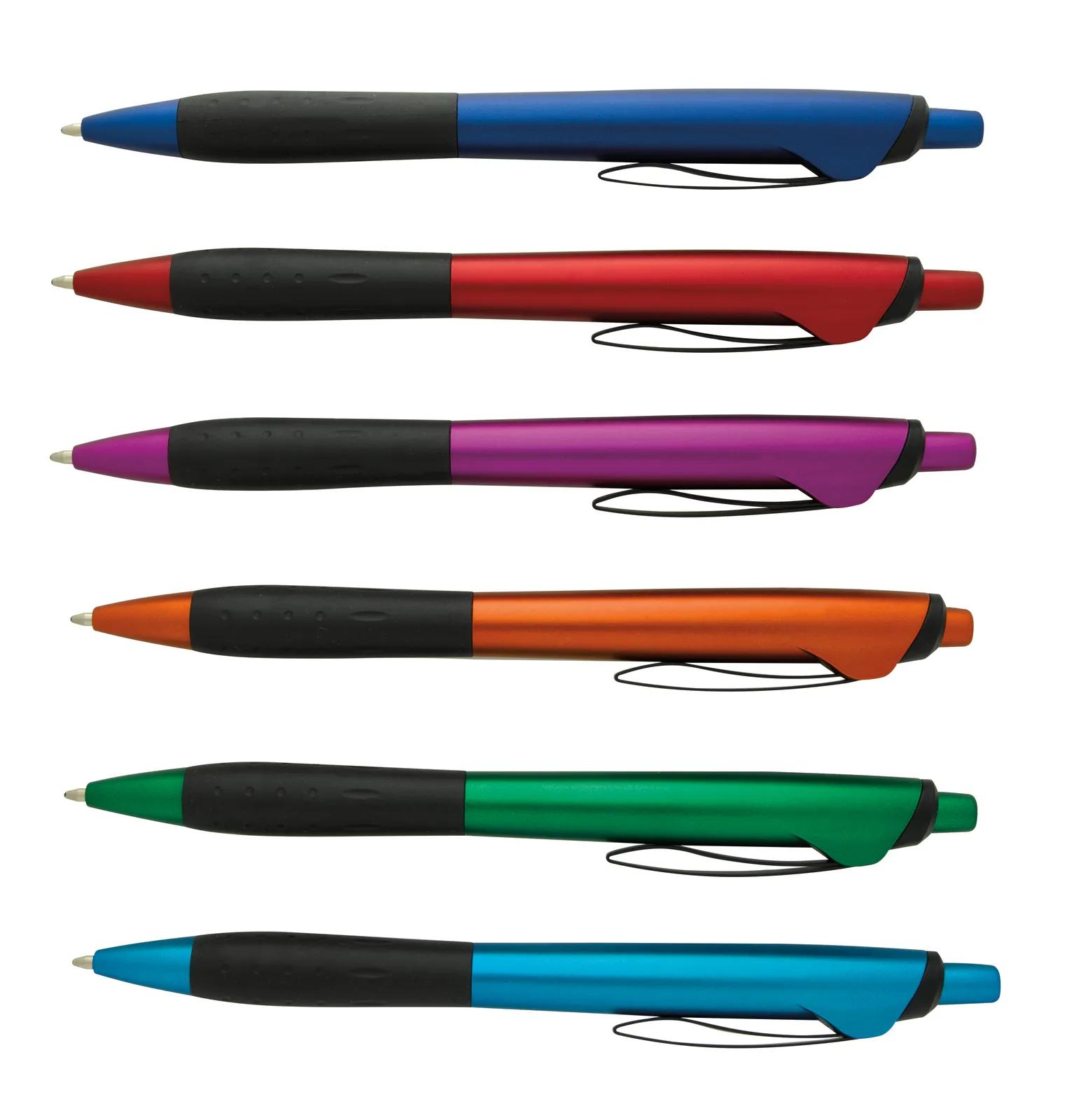 Ballpoint Pen Colorful Body Black Trim Hybrid Ink - 5.75 in - product view 4