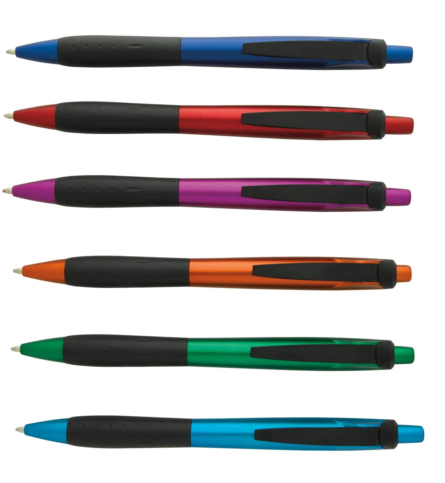 Ballpoint Pen Colorful Body Black Trim Hybrid Ink - 5.75 in - product view 6