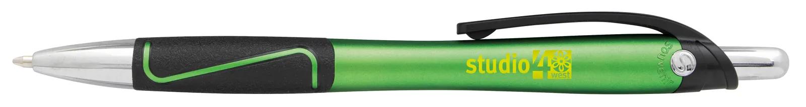 Ballpoint Pen Bold Line Chrome Trim ABS - 5.75 in - product view 34