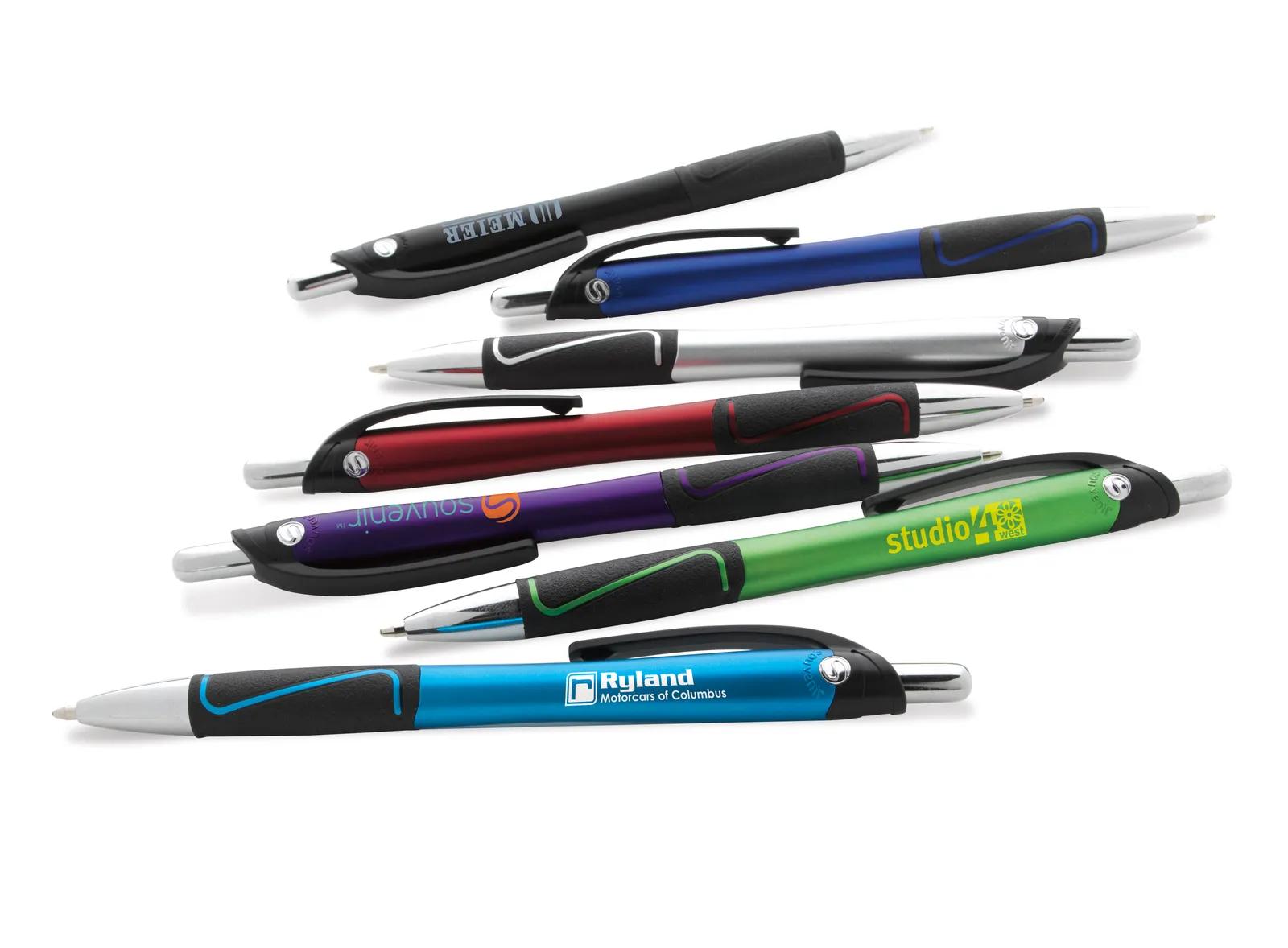 Ballpoint Pen Bold Line Chrome Trim ABS - 5.75 in - product view 39