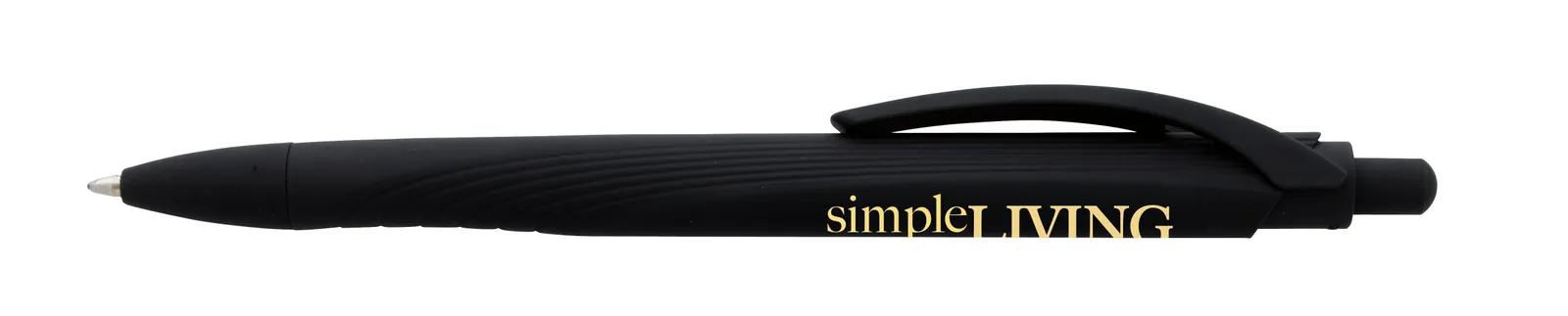 Rubberized Pen Aerodynamic Design Hybrid Ink - 5.75 in - product view 3