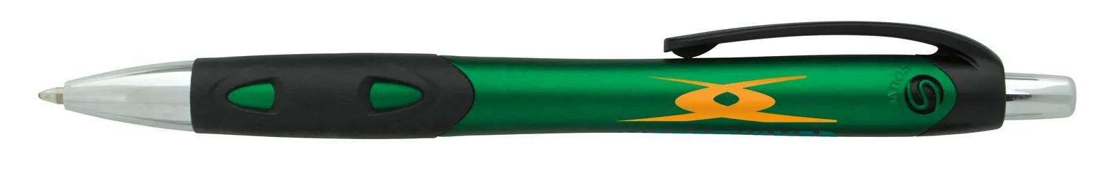 Metallic Pen Black Grip Cutout Design ABS - 5.5 in - product view 4