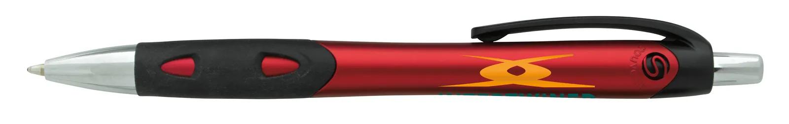 Metallic Pen Black Grip Cutout Design ABS - 5.5 in - product view 6