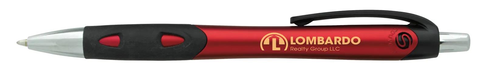 Metallic Pen Black Grip Cutout Design ABS - 5.5 in - product view 7