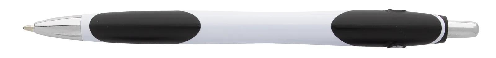 White Barrel Pen Metallic Accents Hybrid Ink - 5.75 in - product view 2