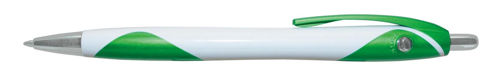 White Barrel Pen Metallic Accents Hybrid Ink - 5.75 in - product view 12