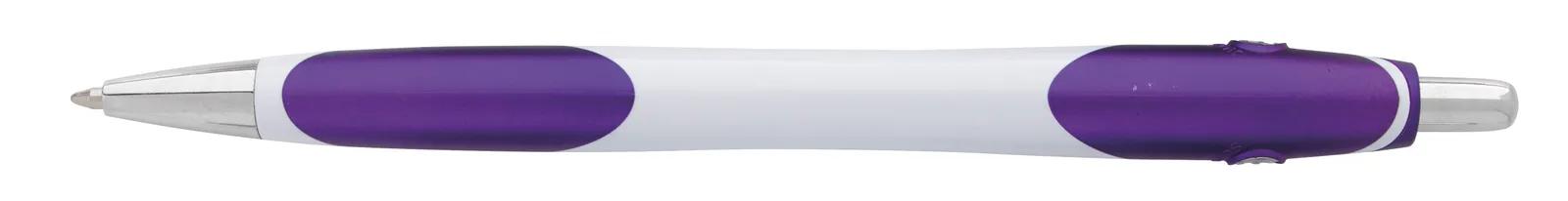 White Barrel Pen Metallic Accents Hybrid Ink - 5.75 in - product view 14