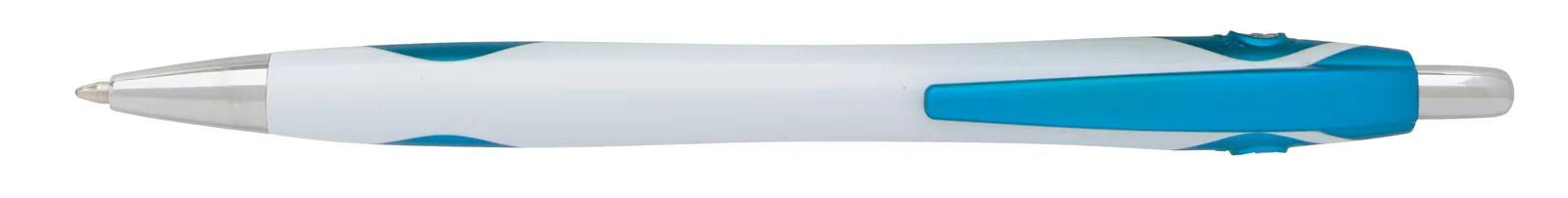 White Barrel Pen Metallic Accents Hybrid Ink - 5.75 in - product view 27