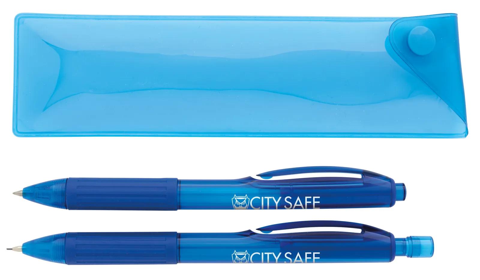 Gel Pen Mechanical Pencil Set with Pouch - 6.5 in - product view 3