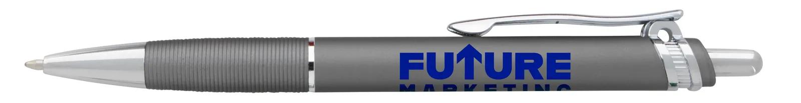 Metal Pen Soft Touch Barrel Chrome Accents - 5.63 in - product view 26