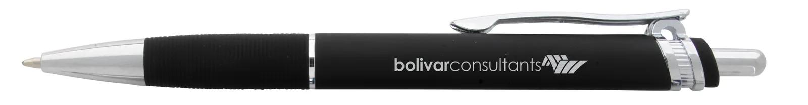 Metal Pen Soft Touch Barrel Chrome Accents - 5.63 in - product view 29