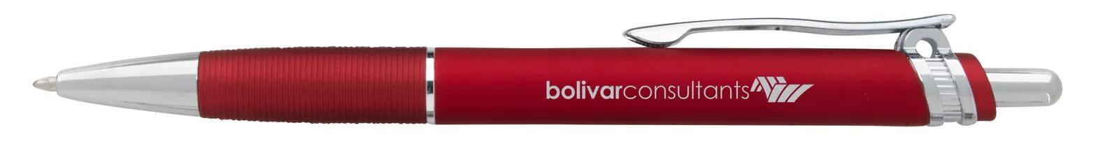 Metal Pen Soft Touch Barrel Chrome Accents - 5.63 in - product view 30