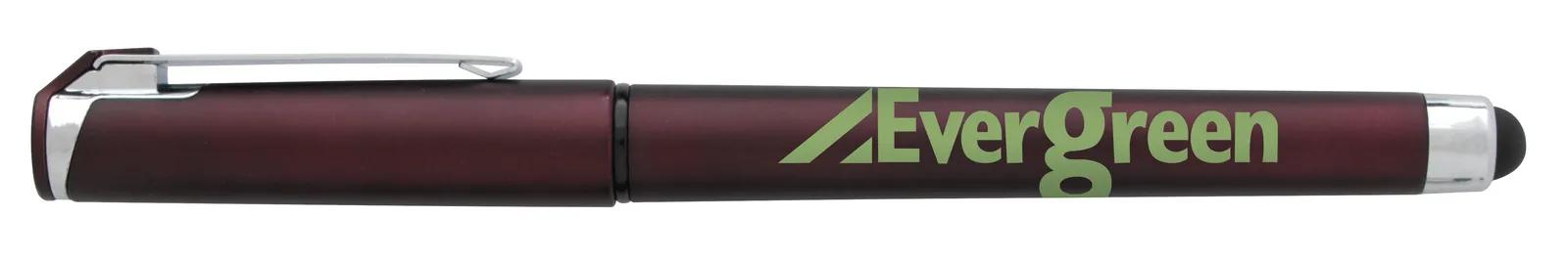 Stylus Gel Pen Recycled ABS Rubberized Barrel - 5.94 in - product view 3