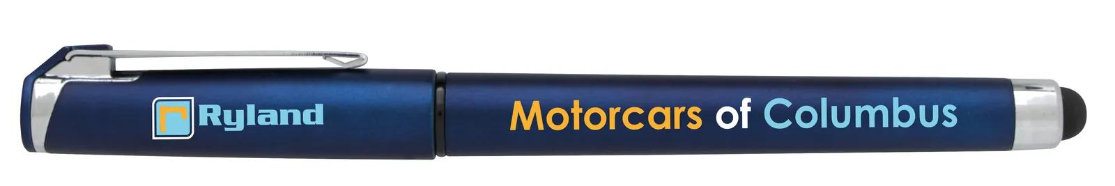 Stylus Gel Pen Recycled ABS Rubberized Barrel - 5.94 in - product view 12