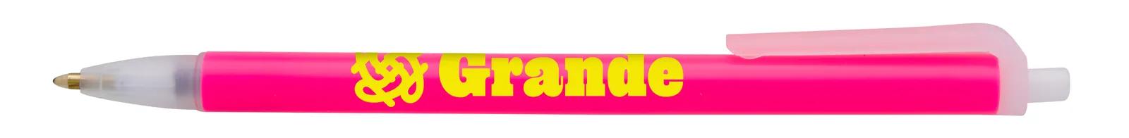 Retractable Pen Neon Colors Carbon Neutral - 5.44 in - product view 4