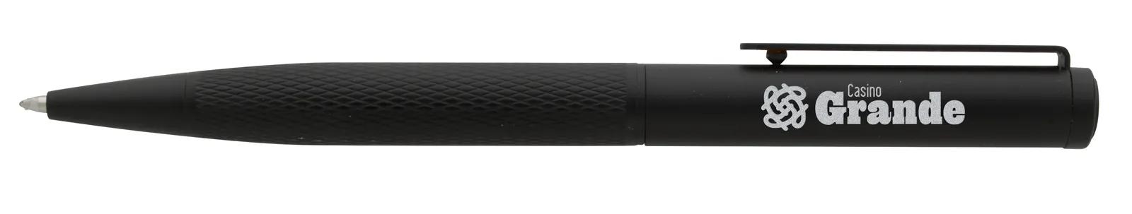 Metal Gel Pen Matte Finish Hatched Grip - 5.5 in - product view 2