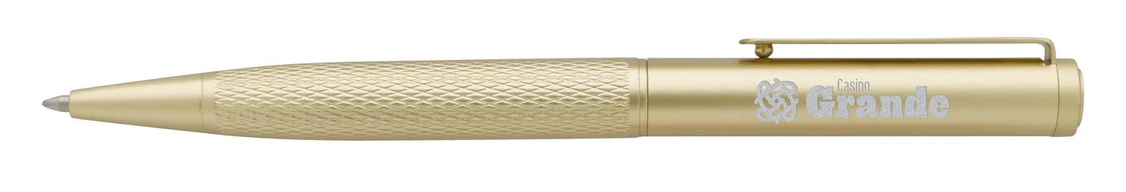 Metal Gel Pen Matte Finish Hatched Grip - 5.5 in - product view 3