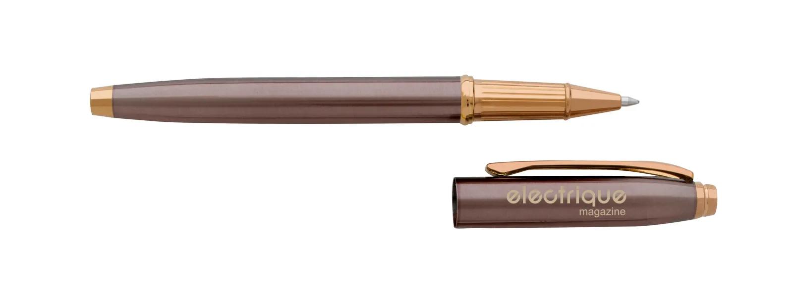 Metal Rollerball Pen Copper Finish Fine Point - 5.56 in - product view 2