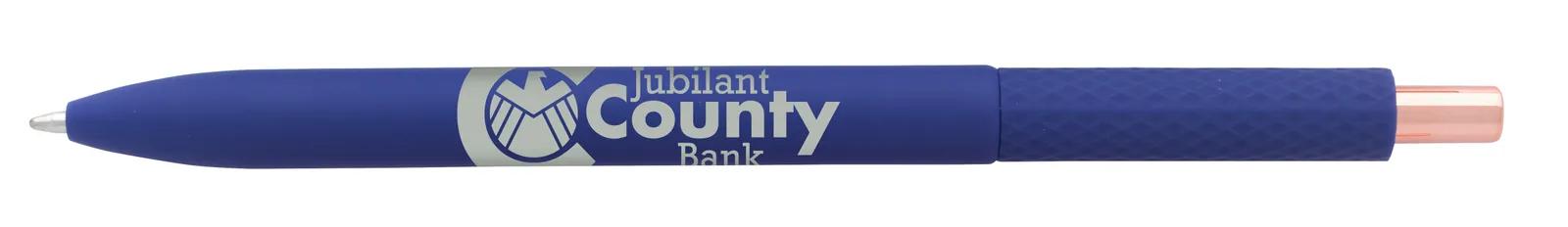 Lightweight Pen Rose Gold Accents Recycled ABS - 5.67 in - product view 3