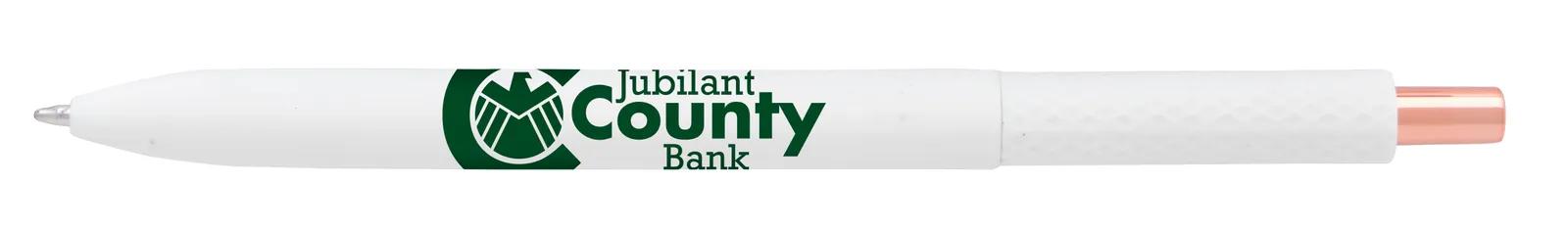 Lightweight Pen Rose Gold Accents Recycled ABS - 5.67 in - product view 5