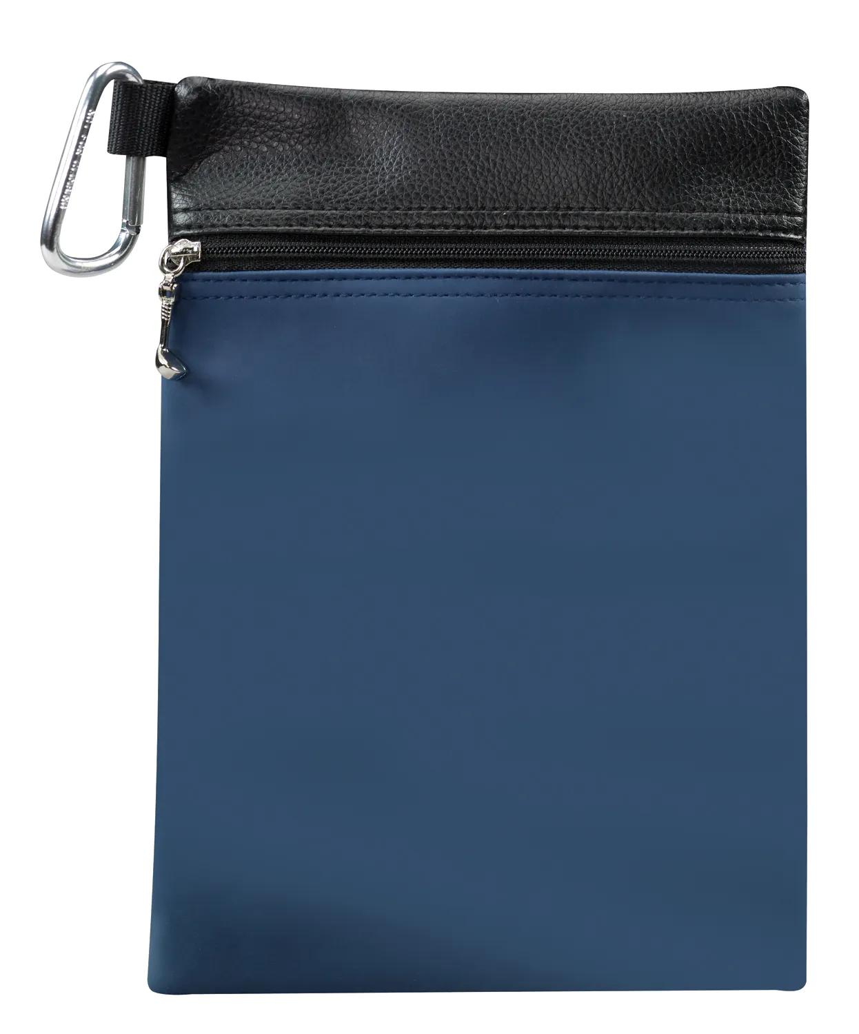 Golf Accessory Pouch Clear Back Panel Carabiner - 9 x 6.25 in - product view 4