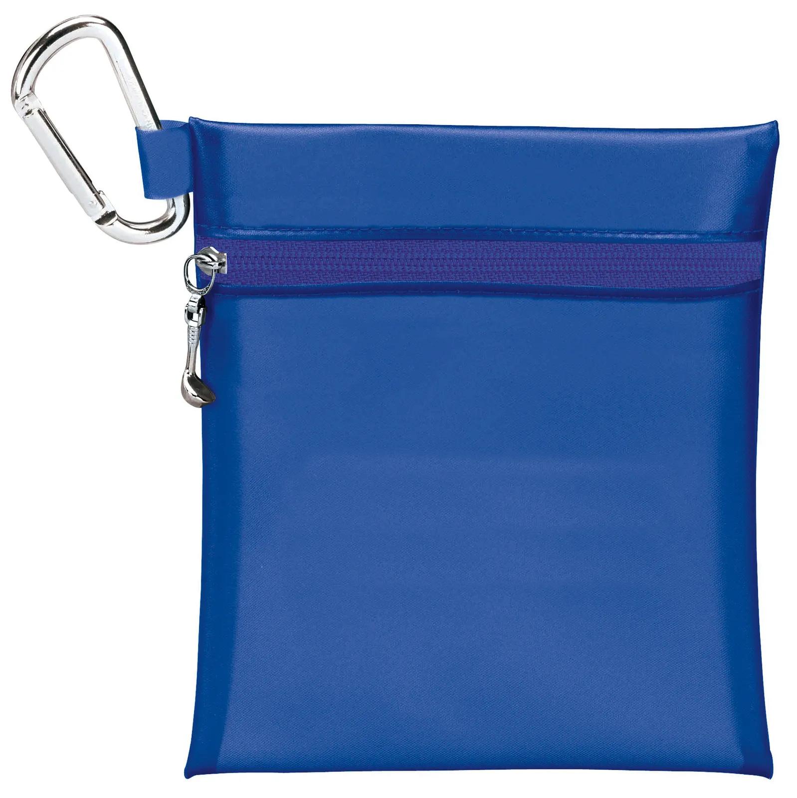 Golf Jumbo Zipper Pack Carabiner 20 Tees - 6.25 x 5.5 in - product view 3