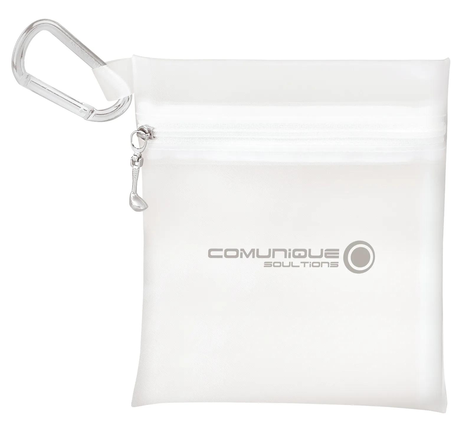 Golf Jumbo Zipper Pack Carabiner 20 Tees - 6.25 x 5.5 in - product view 7