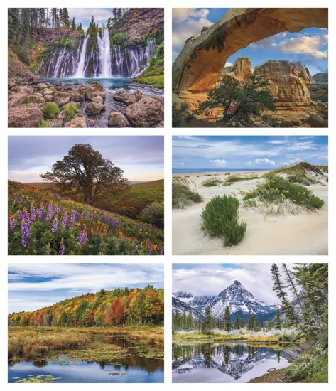 Our Country Executive Calendar FSC Paper UV Coated - 24 x 16.5 in