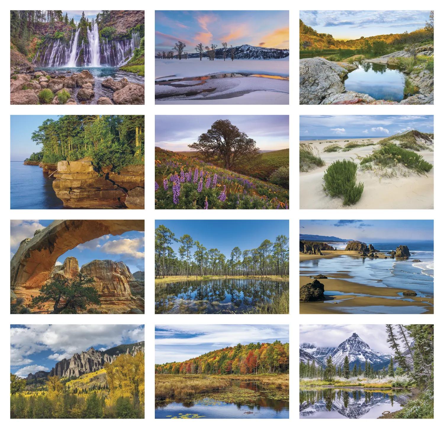 Beautiful America Executive Calendar FSC Paper UV - 24 x 16.5 in - product view 16