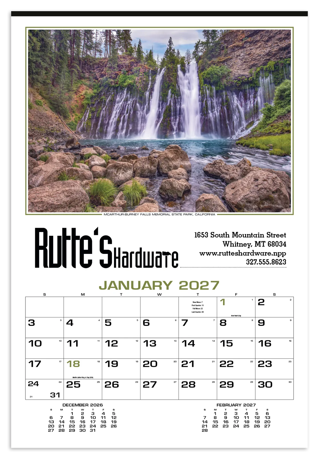 Beautiful America Executive Calendar FSC Paper UV - 24 x 16.5 in - product view 17