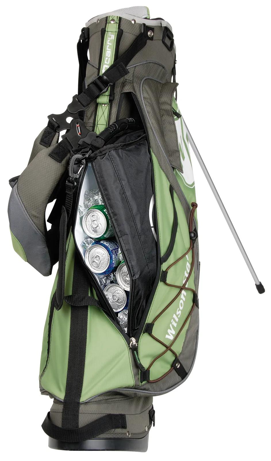 Golf Bag Cooler Side Zip Entry 6 Can Polyester - 7.75 x 16.25 in - product view 6