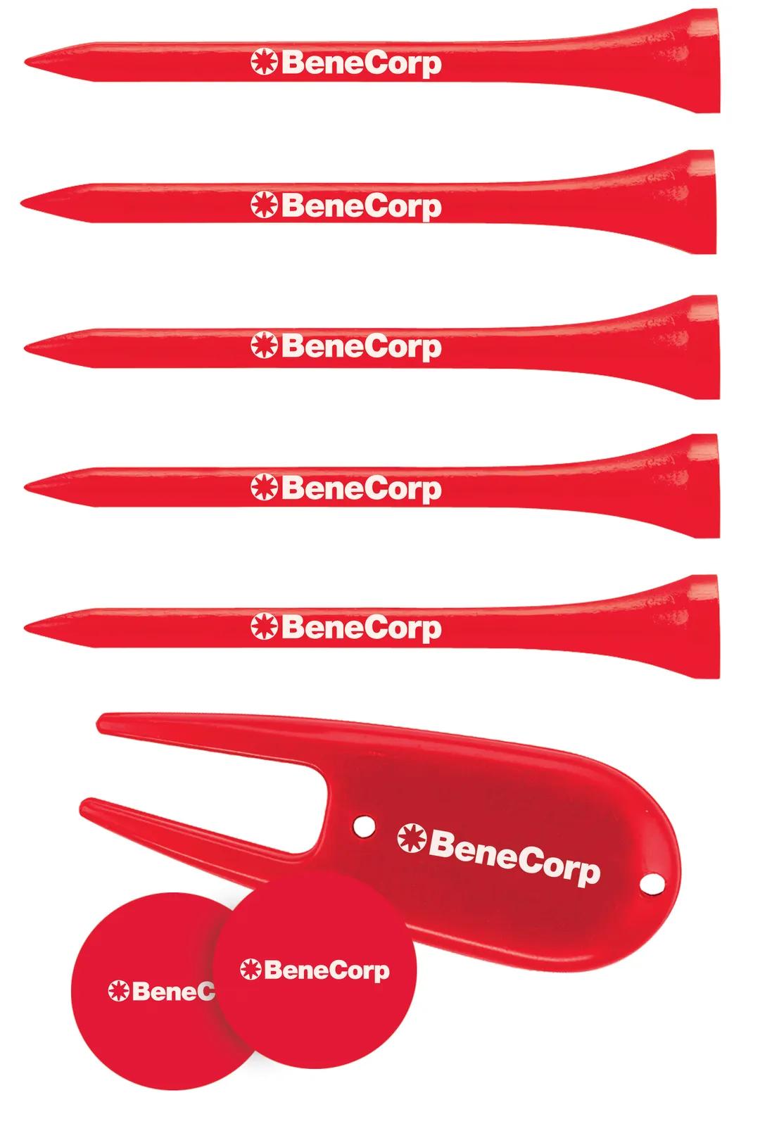 Golf Tournament Pack 5 Tees Quarter Marks Tools - 6 x 4 in - product view 3