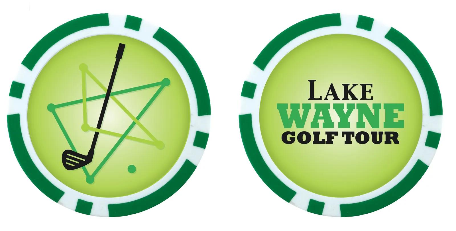 Golf Ball Marker Poker Chip Style Two-Sided - 0.125 in - product view 14