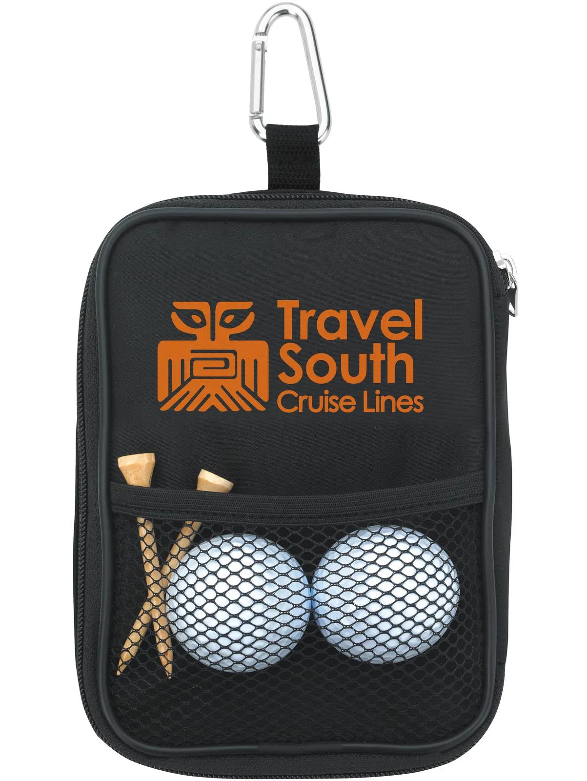 Golf Valuables Pouch Zippered Microfiber Carabiner - 6.9 x 4.8 in - product view 5