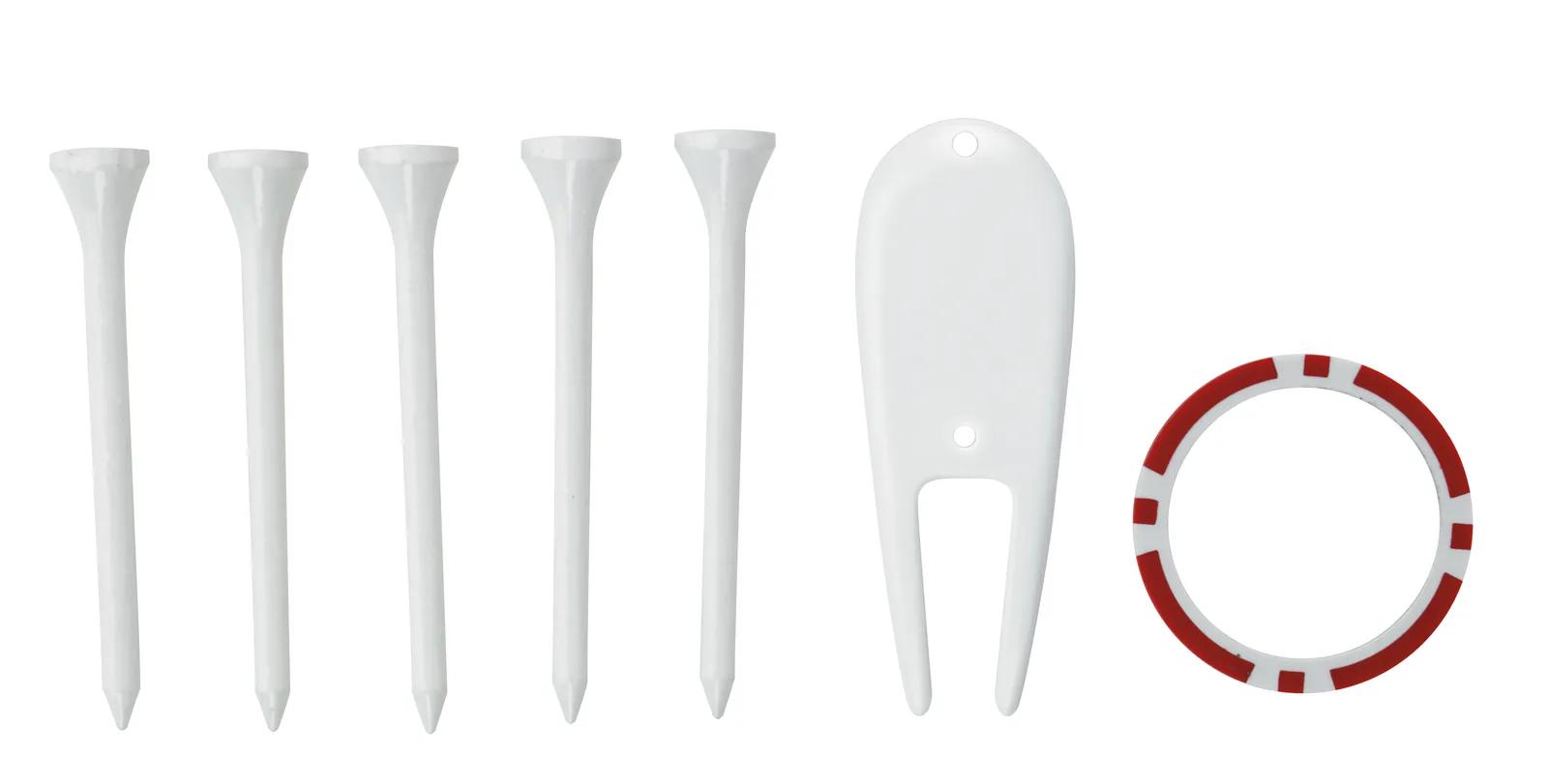 Golf Accessory Pack Divot Tool Tees Ball Marker - 6 x 4 in - product view 3