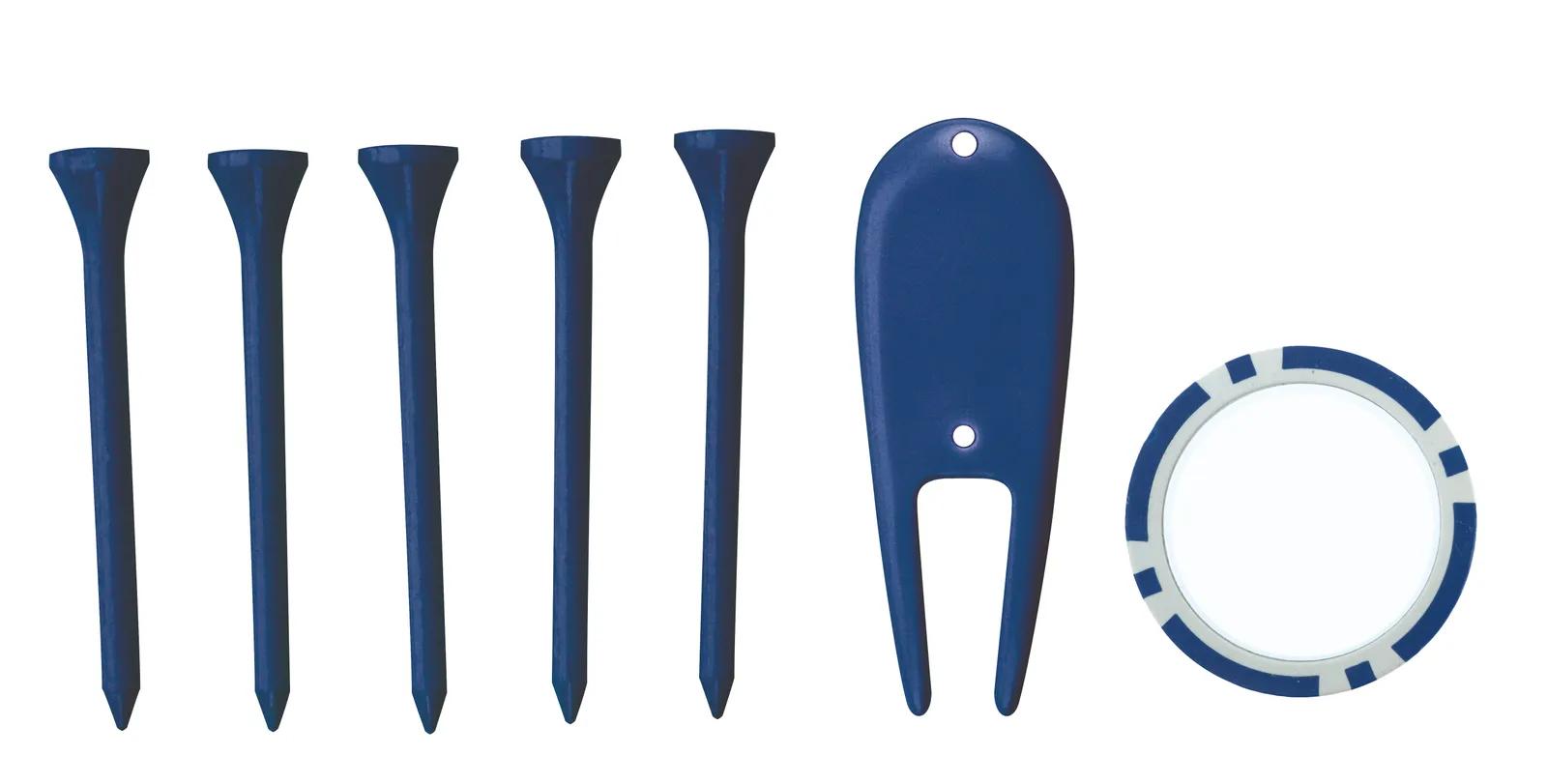 Golf Accessory Pack Divot Tool Tees Ball Marker - 6 x 4 in - product view 4