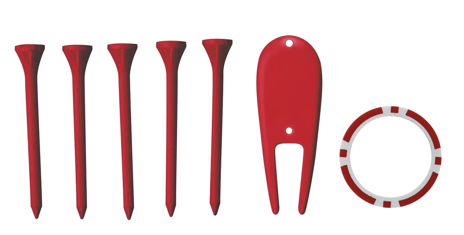 Golf Accessory Pack Divot Tool Tees Ball Marker - 6 x 4 in - product view 6