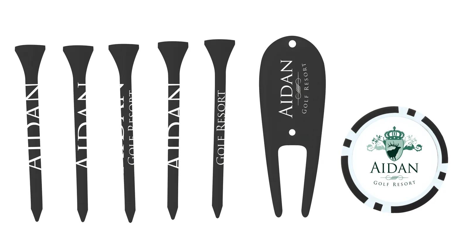 Golf Accessory Pack Divot Tool Tees Ball Marker - 6 x 4 in - product view 7