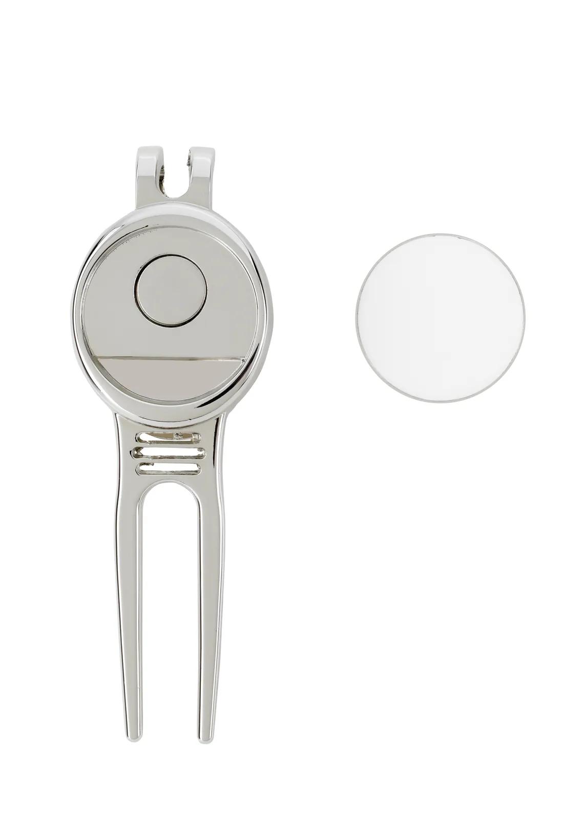 Divot Repair Tool with Magnetic Ball Marker Zinc - 3.5 in - product view 4