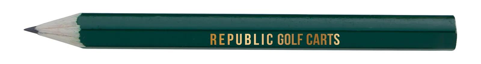 Hex Golf Pencil Wood Graphite Lead Pre-Sharpened - 3.5 in - product view 10