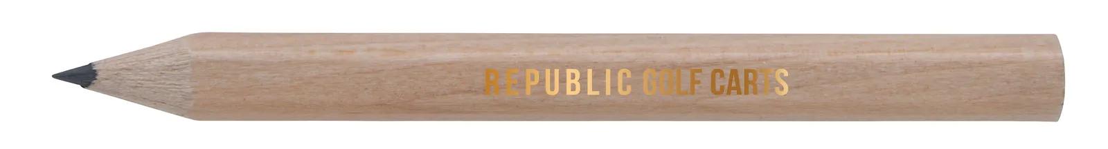 Hex Golf Pencil Wood Graphite Lead Pre-Sharpened - 3.5 in - product view 11