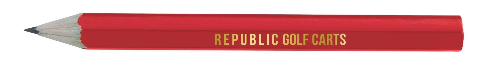 Hex Golf Pencil Wood Graphite Lead Pre-Sharpened - 3.5 in - product view 12