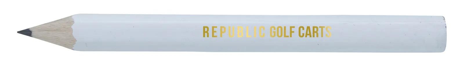 Hex Golf Pencil Wood Graphite Lead Pre-Sharpened - 3.5 in - product view 13