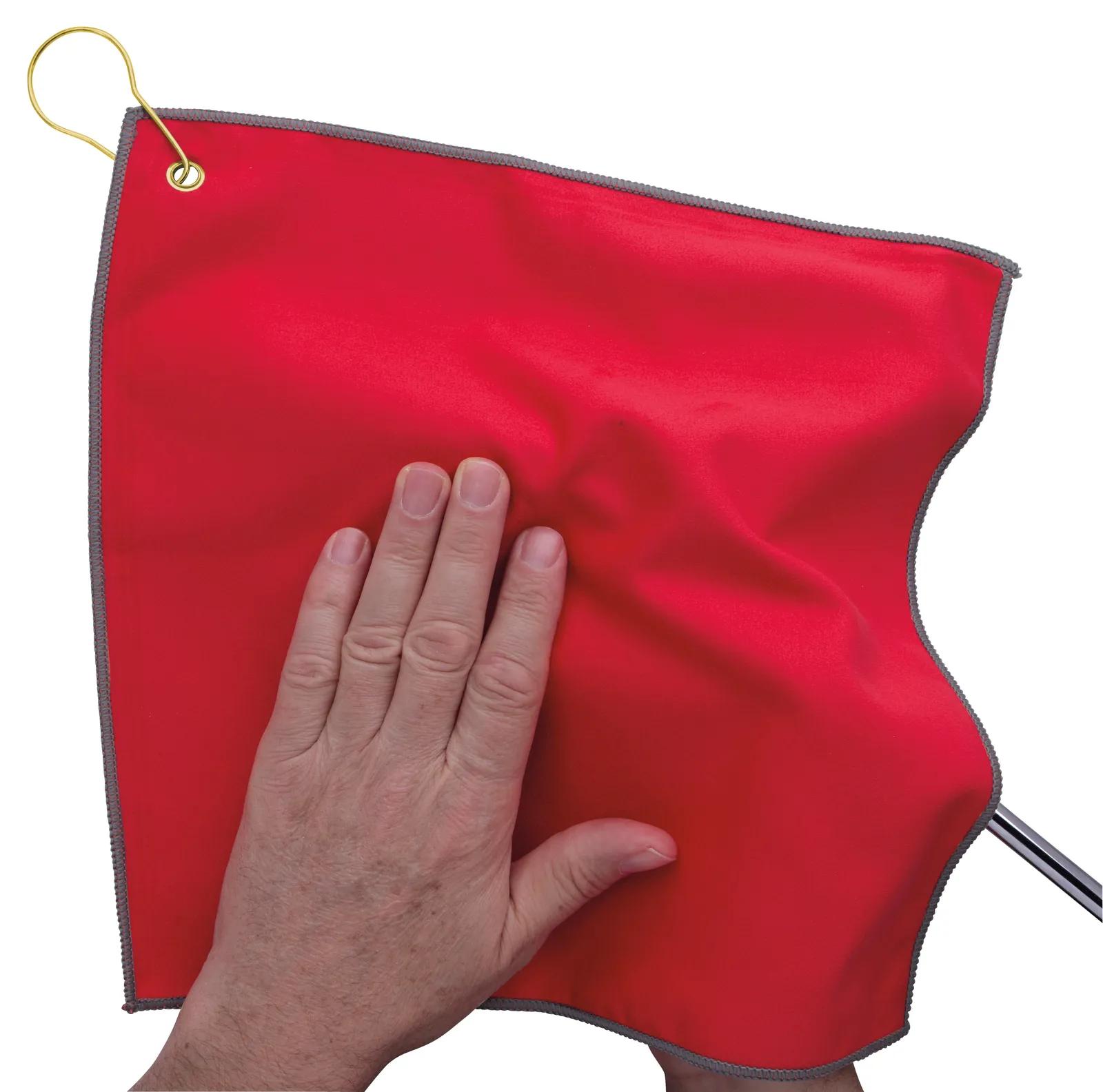 RPET Double Layer Golf Towel with Hook Brass - 11.875 in - product view 5