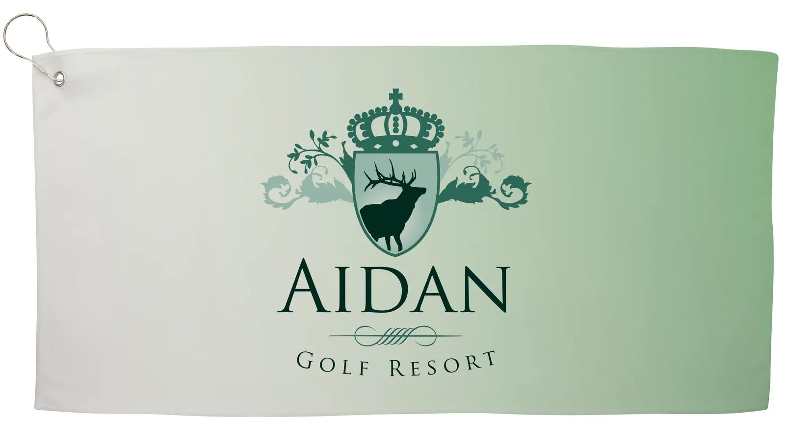 Golf Towel Full-Color Polyester Large Hook - 23.25 in - product view 6