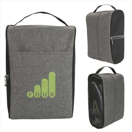 Two-Tone Shoe Bag - promotional product with custom logo