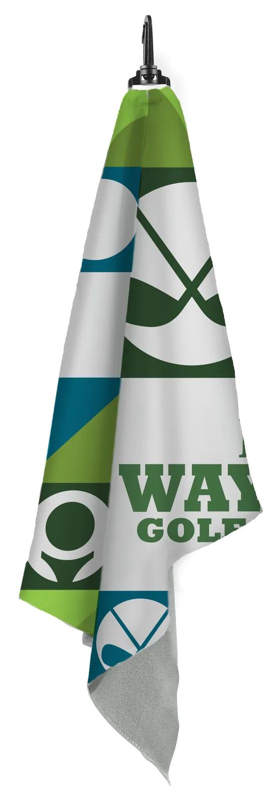 Golf Towel Microfiber Sublimation Clip Attach - 17 x 15 in - product view 11