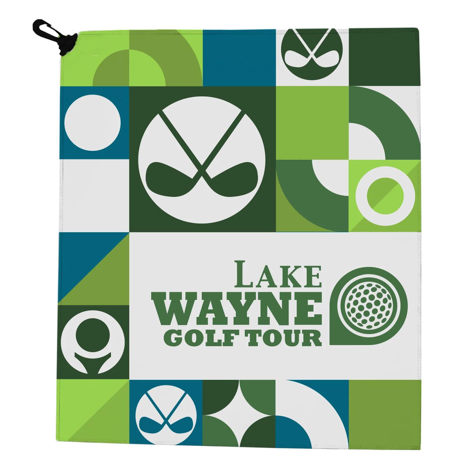 Golf Towel Microfiber Sublimation Clip Attach - 17 x 15 in - product view 13