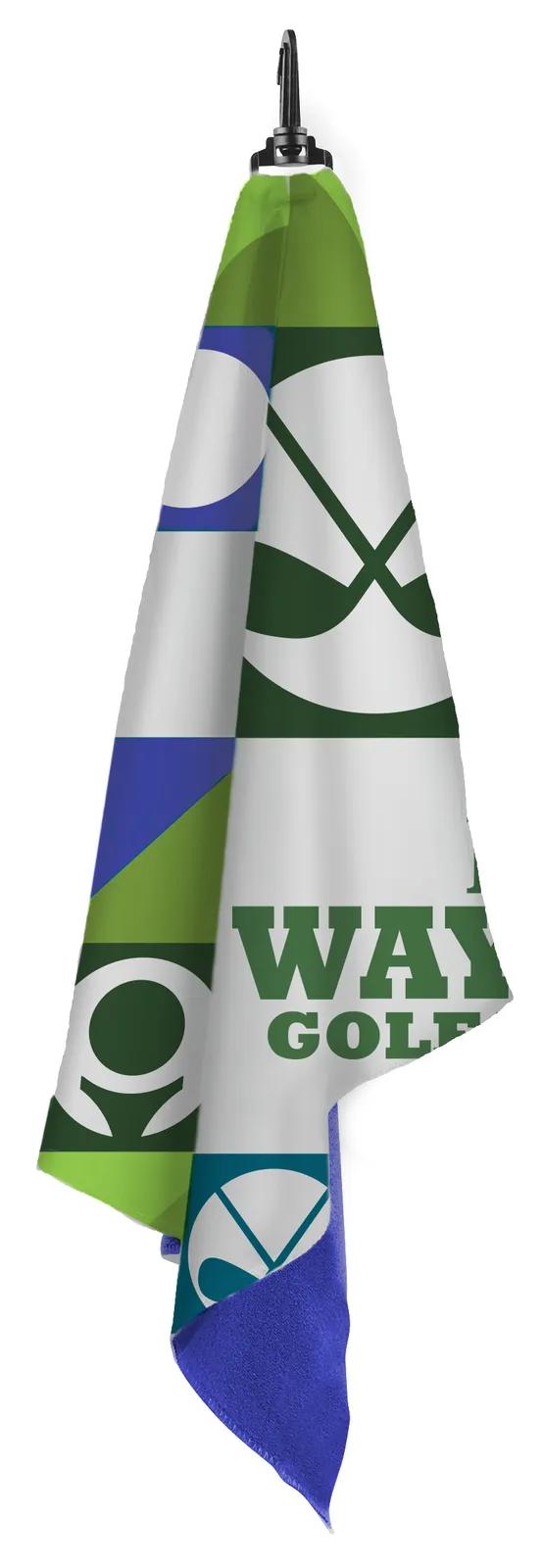 Golf Towel Microfiber Sublimation Clip Attach - 17 x 15 in - product view 15