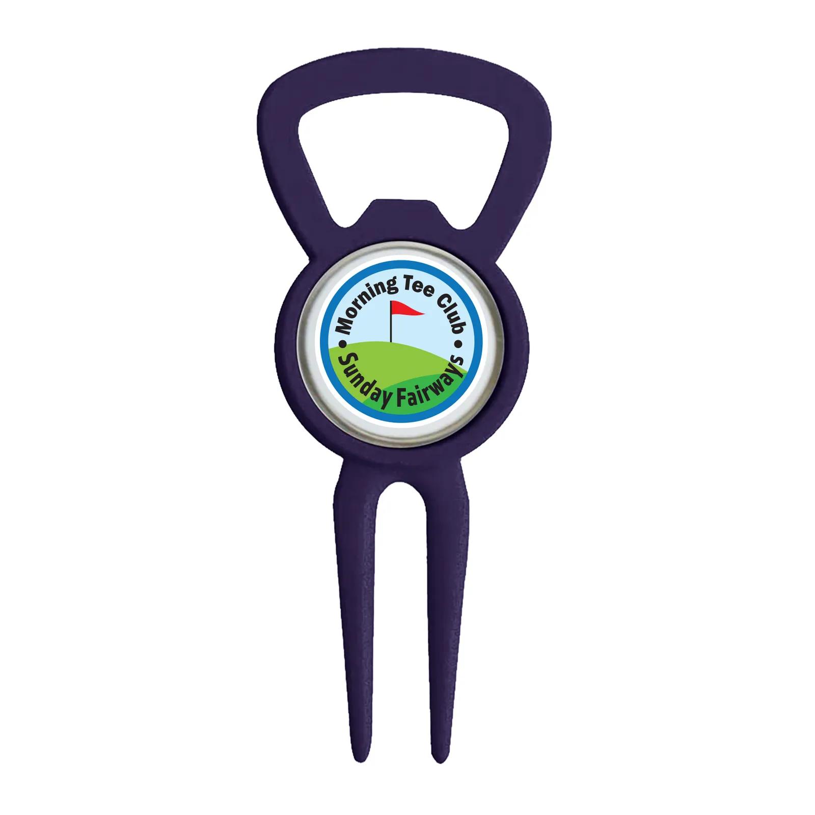 Golf Divot Tool Magnetic Bottle Opener Zinc - 3.375 in - product view 9